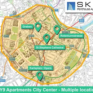 Apartamento Sky9 Center, Viena